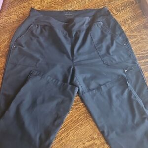 Purple Label Activewear Black Stretch Pants
